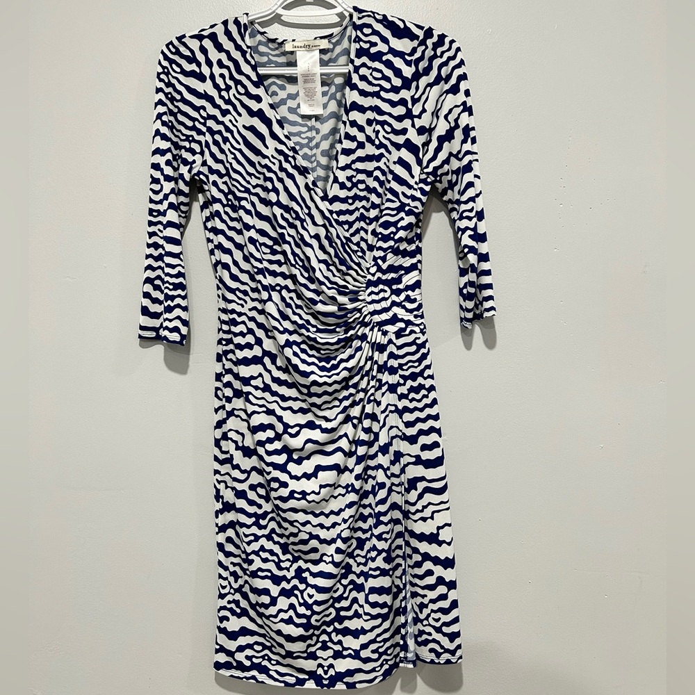 Women’s Laundry By Design Blue And White Dress Size 6